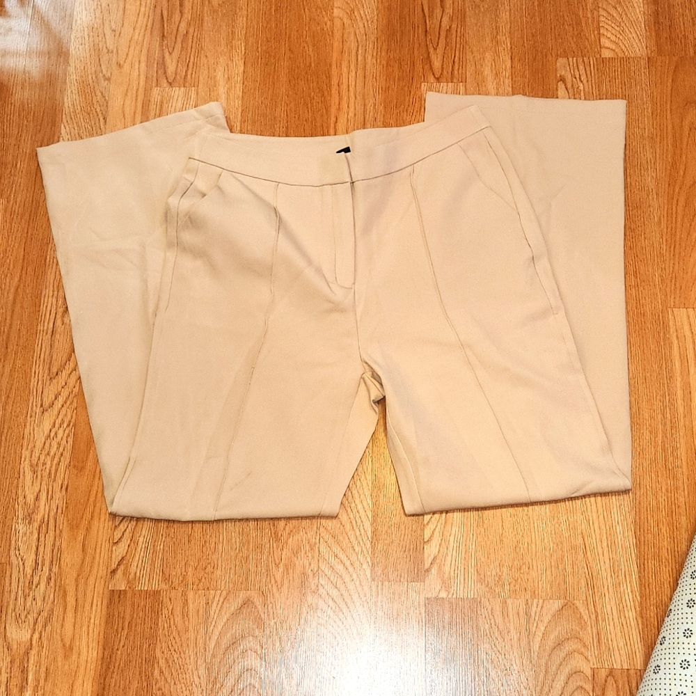 Nude wide leg boot cut pant
